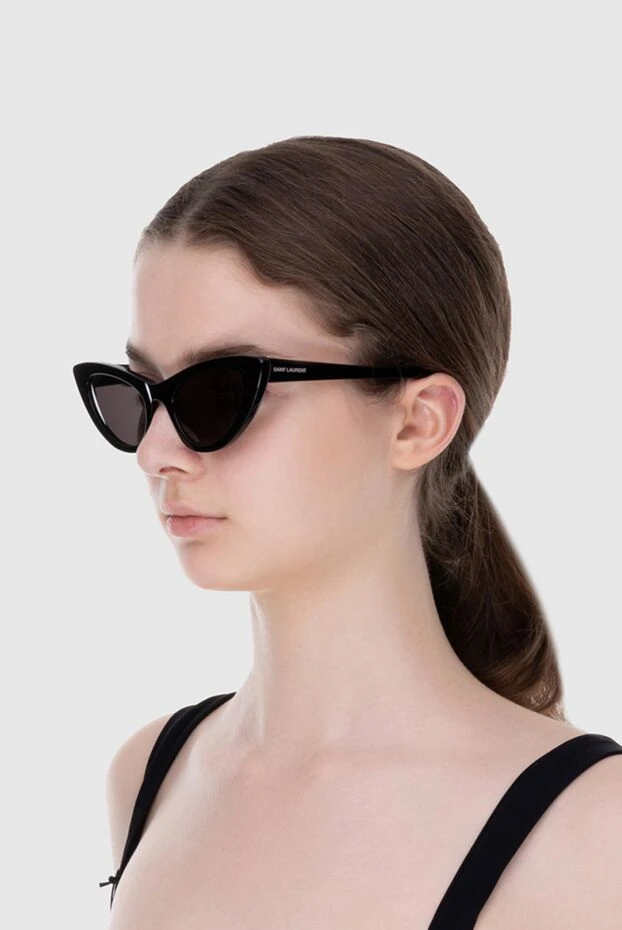 Saint Laurent женские очки из ацетата черные женские купить с ценами и фото 170599 - фото 2