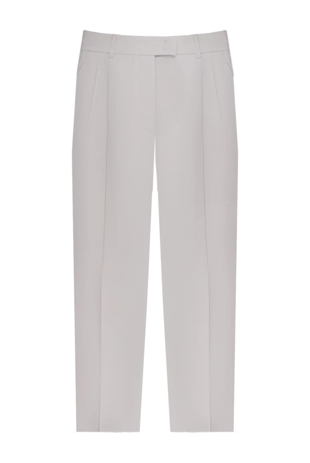 Loro Piana women's cropped classic-form pants white 170633 - photo 1