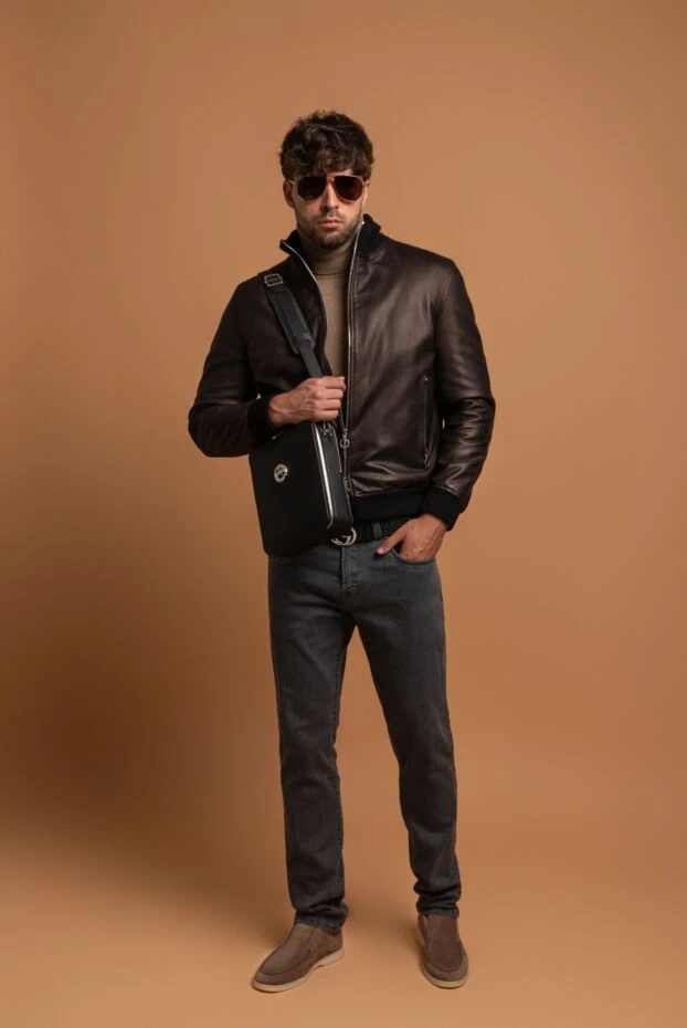 Loro Piana classic open walk ankle boot in suede and nappa leather brown 170635 - photo 2