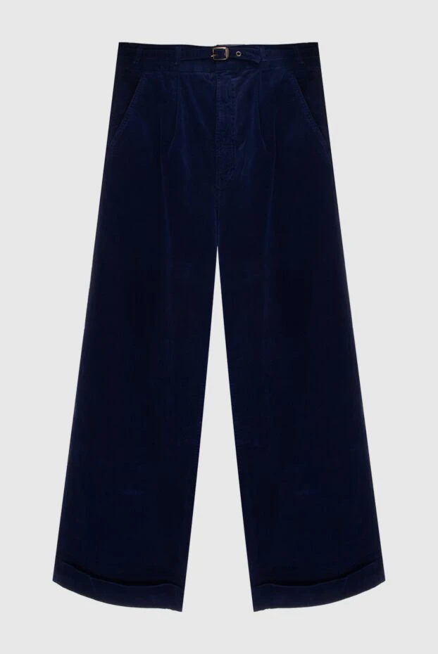 Mother Denim women's blue wide-leg jeans with buckle 170643 - photo 1