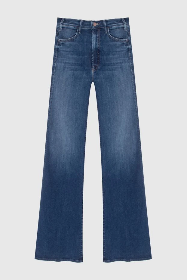 Mother Denim blue women's wide-leg jeans with a high rise 170645 - photo 1