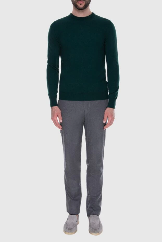 Cesare di Napoli man cashmere jumper green for men buy with prices and photos 170677 - photo 2