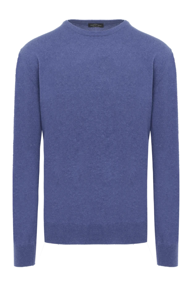 Cesare di Napoli man cashmere and wool jumper blue for men buy with prices and photos 170688 - photo 1