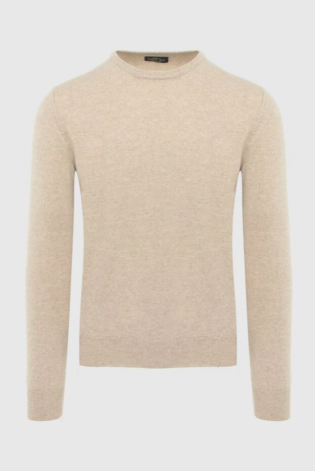 Cesare di Napoli man cashmere and wool jumper beige for men buy with prices and photos 170689 - photo 1