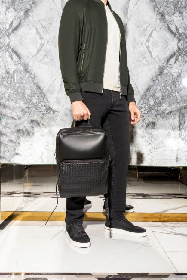 Cesare di Napoli джемпер бежевий з круглим вирізом чоловічий 170689 - фото 2