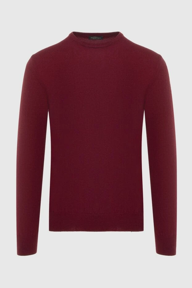 Cesare di Napoli man cashmere and wool jumper burgundy for men buy with prices and photos 170691 - photo 1