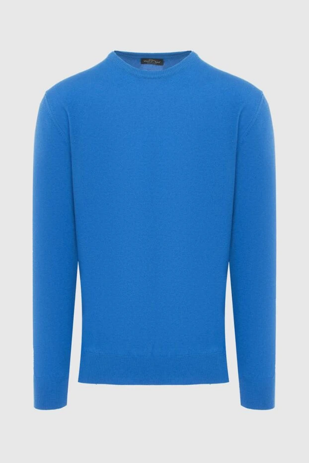 Cesare di Napoli man cashmere and wool jumper blue for men buy with prices and photos 170692 - photo 1