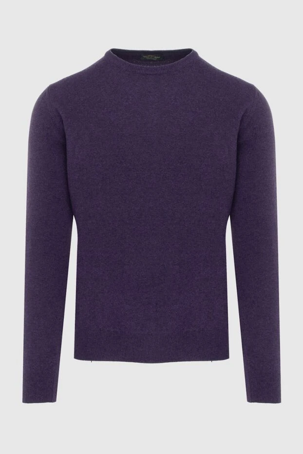 Cesare di Napoli man cashmere and wool jumper purple for men buy with prices and photos 170693 - photo 1
