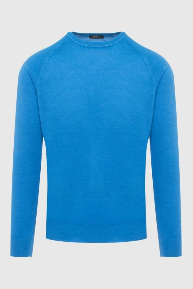 Cesare di Napoli man blue wool jumper for men buy with prices and photos 170701 - photo 1