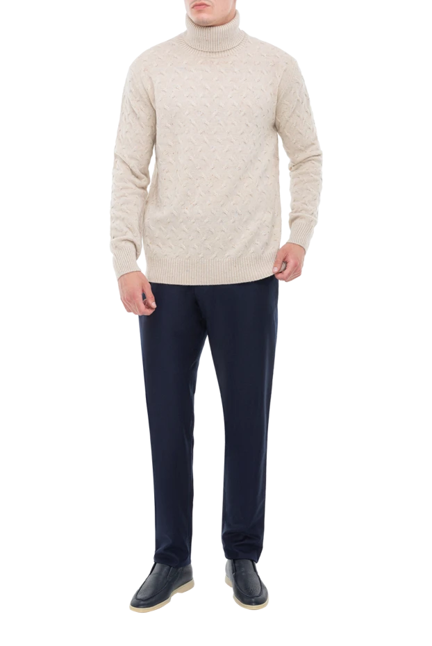 Cesare di Napoli man white wool men's golf 170708 - photo 2