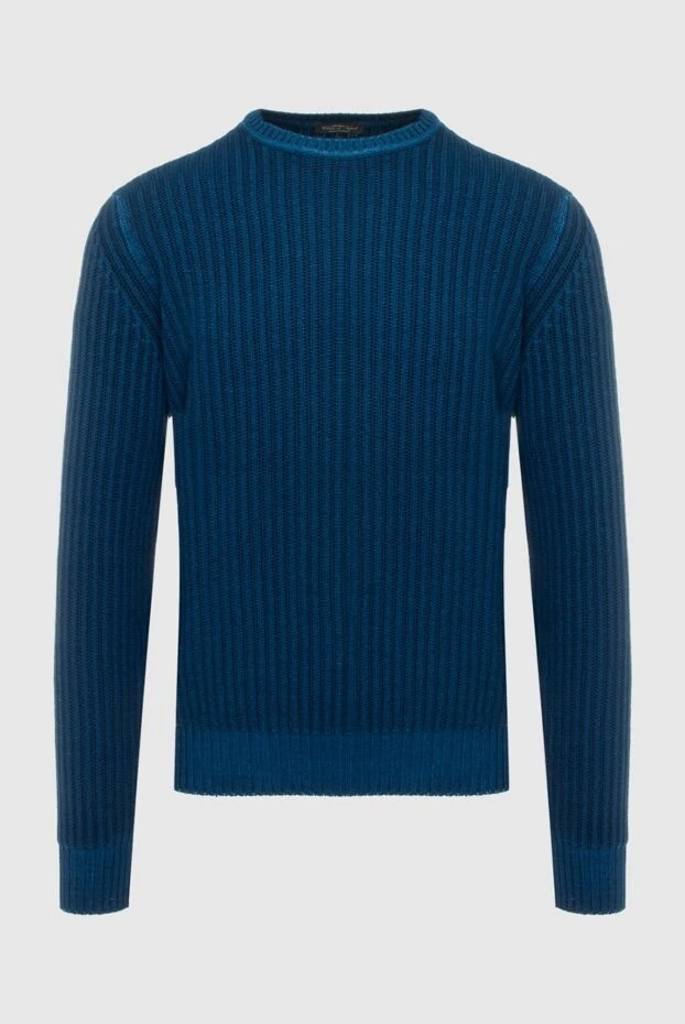 Cesare di Napoli man wool jumper blue for men 170709 - photo 1