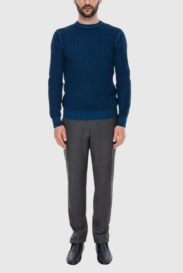Cesare di Napoli man wool jumper blue for men buy with prices and photos 170709 - photo 2