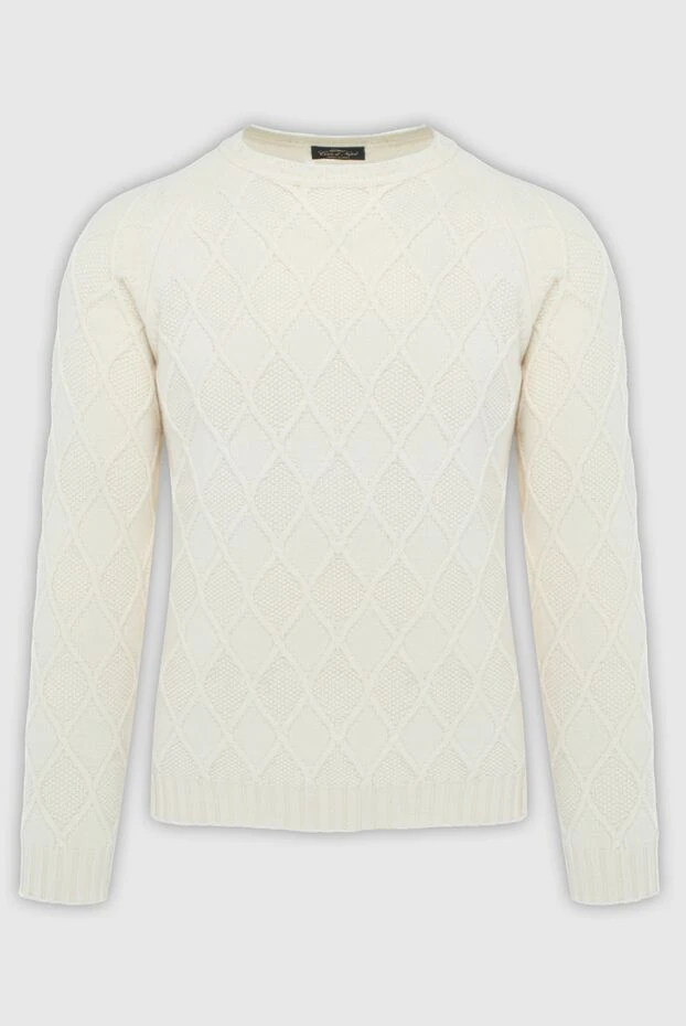 Cesare di Napoli man cashmere and wool jumper white for men buy with prices and photos 170711 - photo 1