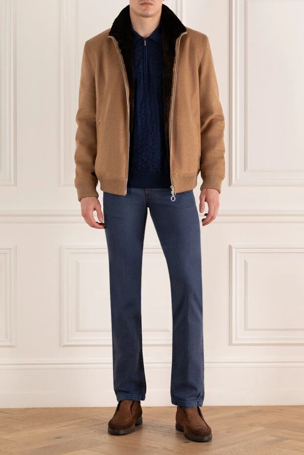 Seraphin man men's beige cashmere fur-lined jacket buy with prices and photos 170718 - photo 2
