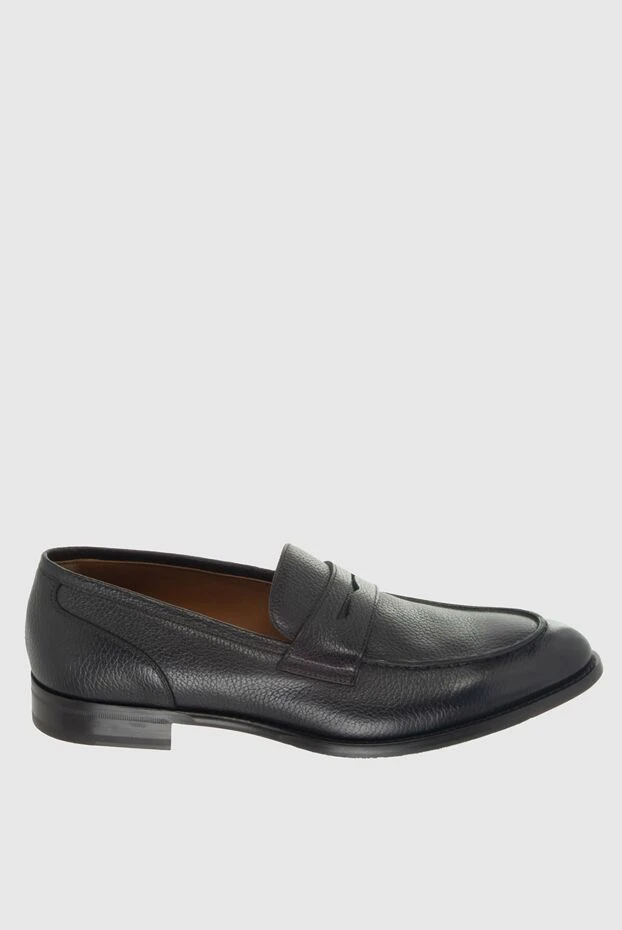 Doucal`s brown leather loafers for men 170730 - photo 1