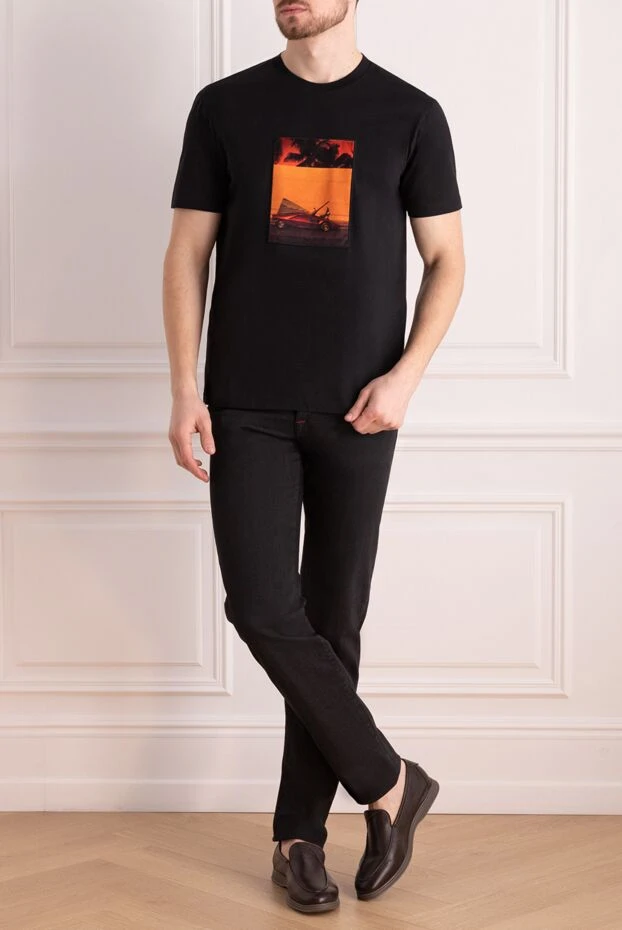 Limitato мужские футболка из хлопка черная мужская купить с ценами и фото 170732 - фото 2