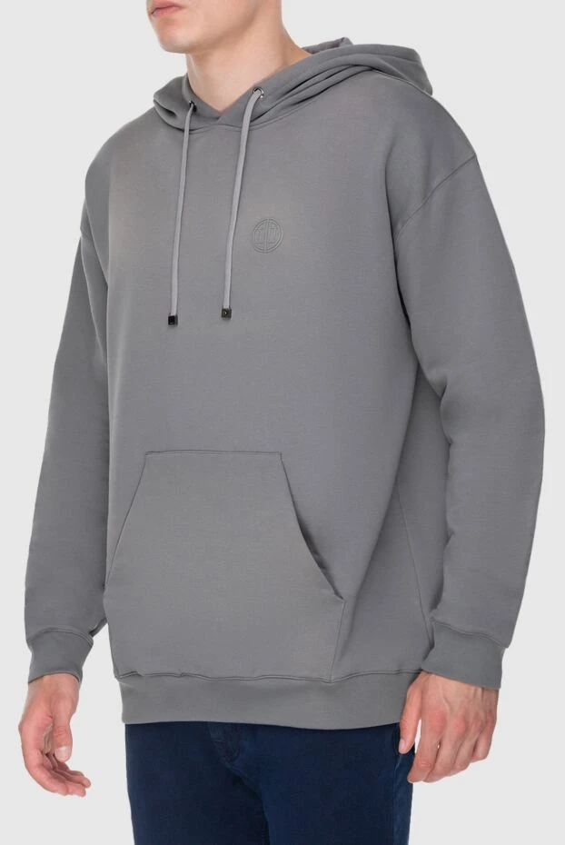 Limitato cotton gray sweatshirt for men 195670 - photo 3