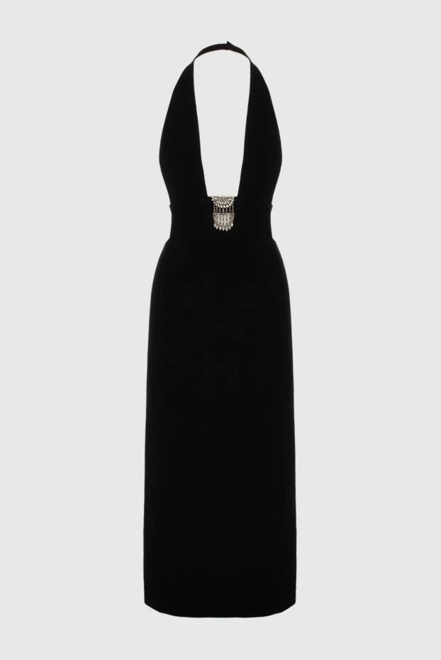 Saint Laurent женские платье из шерсти черное женское купить с ценами и фото 170766 - фото 1