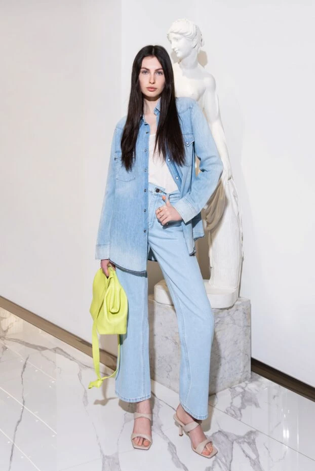 Magda Butrym classic fit light blue cotton jeans 170786 - photo 2