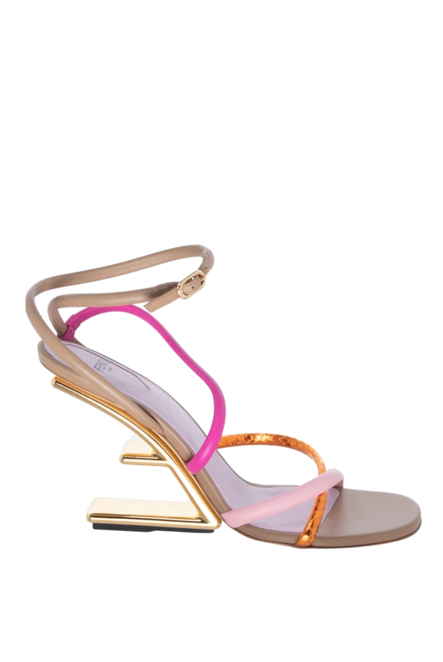 Fendi woman pink leather sandals for women 170832 - photo 1