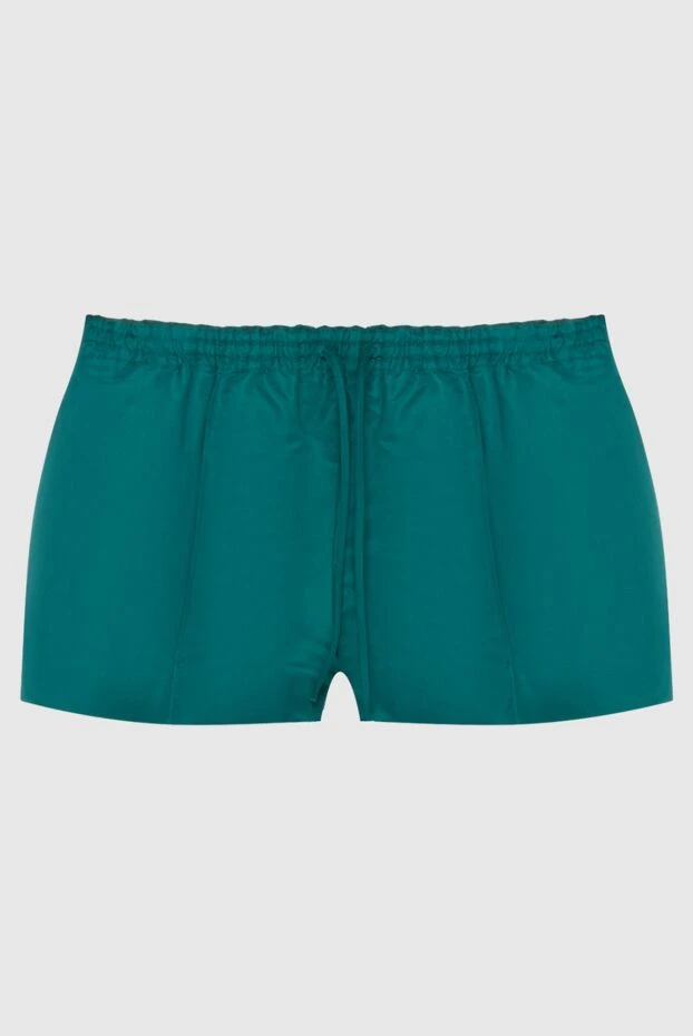 Valentino женские шорты из шелка зеленые женские купить с ценами и фото 170835 - фото 1