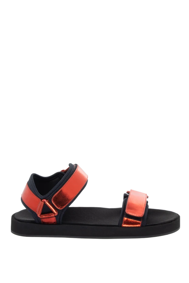 The Row women's leather sandals with a black sole, red 170864 - photo 1