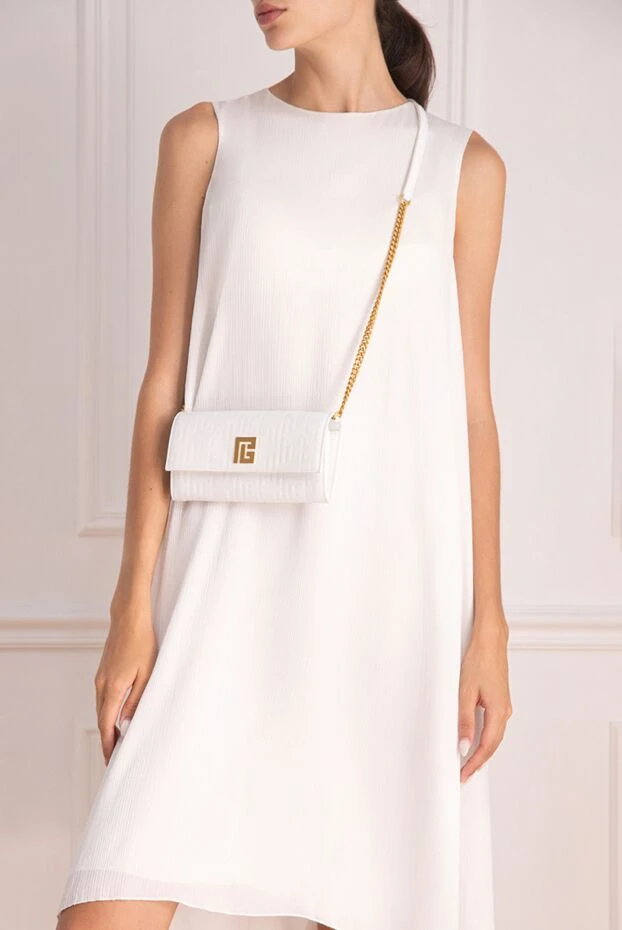 Balmain woman white leather bag for woman buy with prices and photos 170869 - photo 2