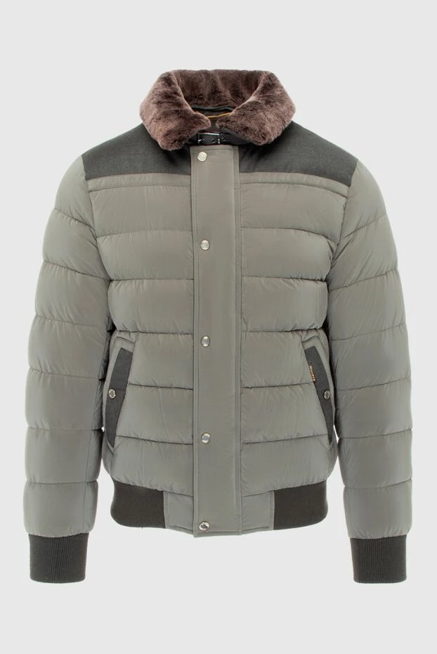 Moorer men's down jacket made of polyamide and polyester green 170903 - photo 1