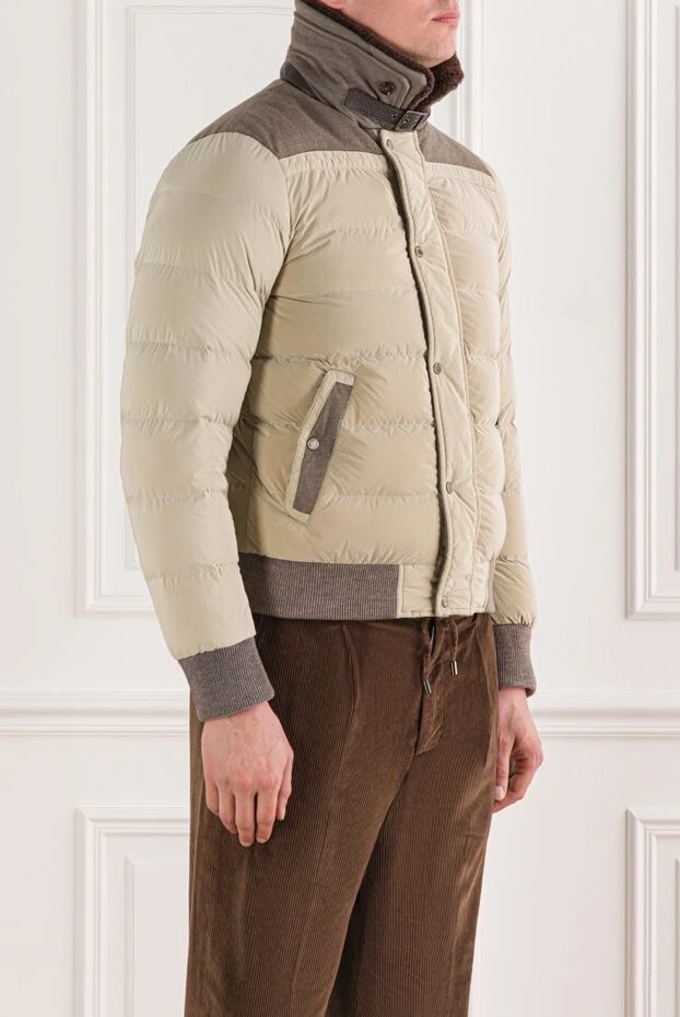 Moorer пуховик чоловічий з поліаміду та поліестеру зелений 170903 - фото 3