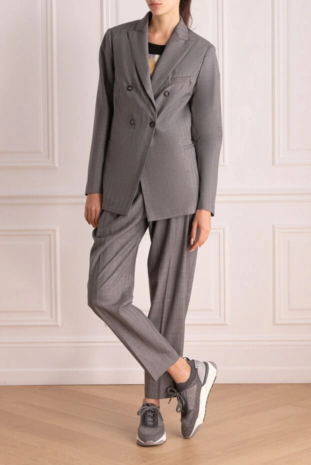 Fabiana Filippi woman trouser suit gray for women 170947 - photo 2