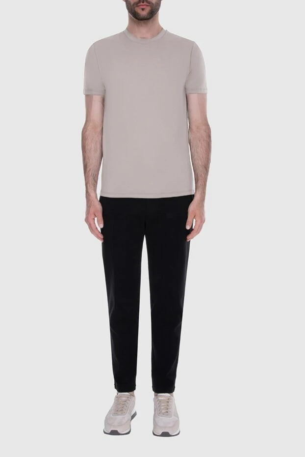 Cesare di Napoli nude t-shirt with round neck and elastic hem 195771 - photo 3