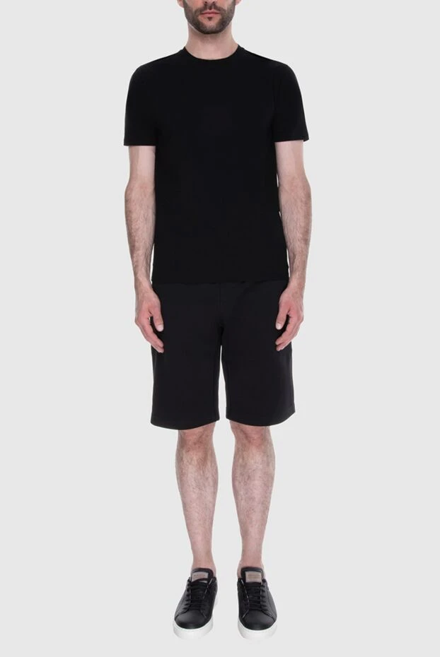 Cesare di Napoli мужские футболка из хлопка и эластана черная мужская купить с ценами и фото 170957 - фото 2