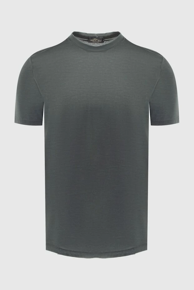 Cesare di Napoli straight-cut t-shirt made of soft knitwear in a cool shade 196531 - photo 1