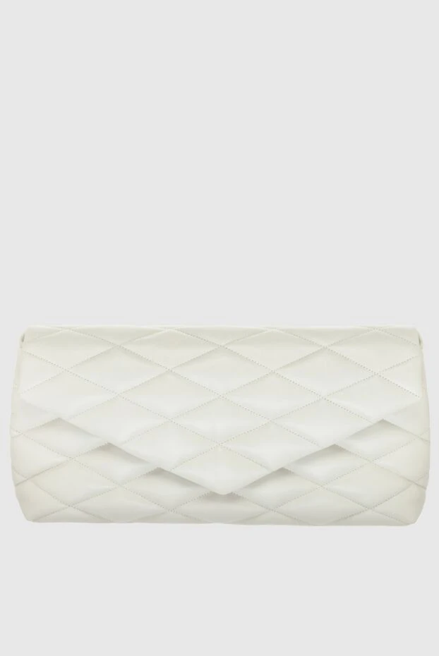 Saint Laurent women's white quilted leather clutch bag 170982 - photo 1