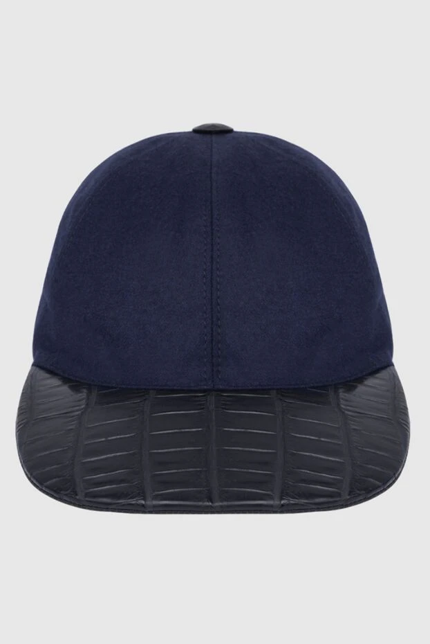 Cesare di Napoli man blue alligator cap for men 170989 - photo 1