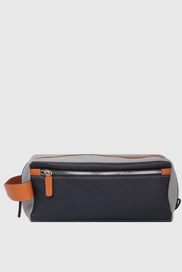 Cesare di Napoli man black calfskin cosmetic bag 171049 - photo 1