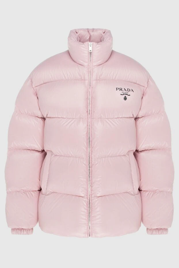 Down jacket made of nylon pink for women