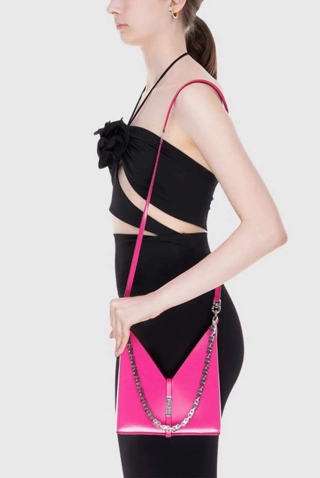 Givenchy жіночі сумка зі шкіри рожева жіноча купити фото з цінами 171075 - фото 2