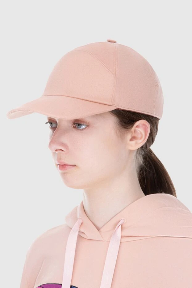 Loro Piana woman pink cashmere cap for women 171099 - photo 2