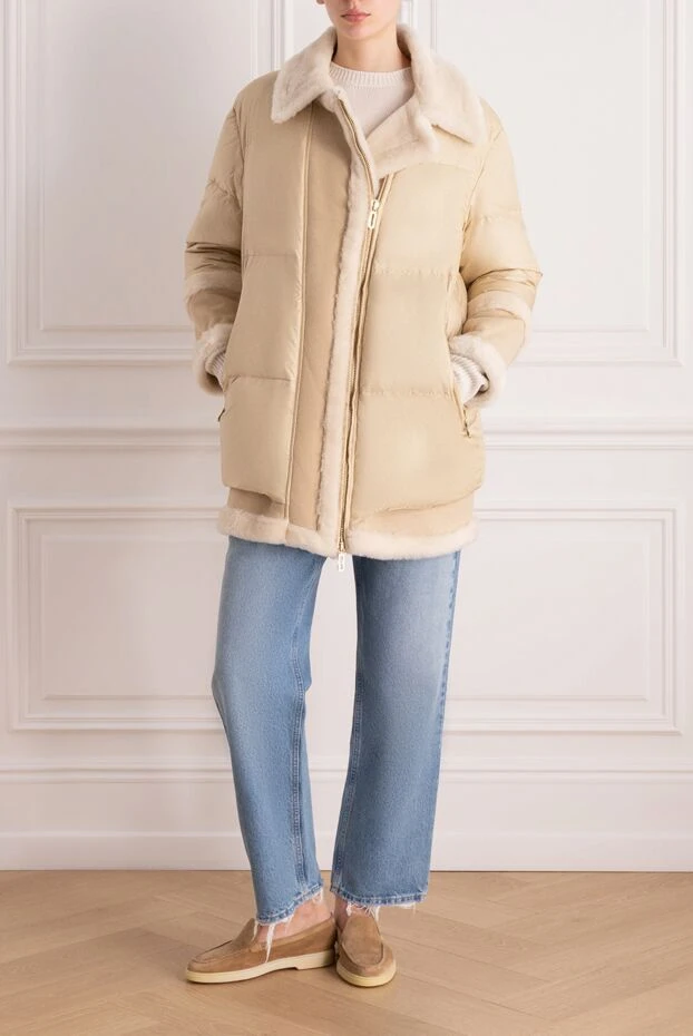 Stilnology woman beige polyamide down jacket for women buy with prices and photos 171111 - photo 2
