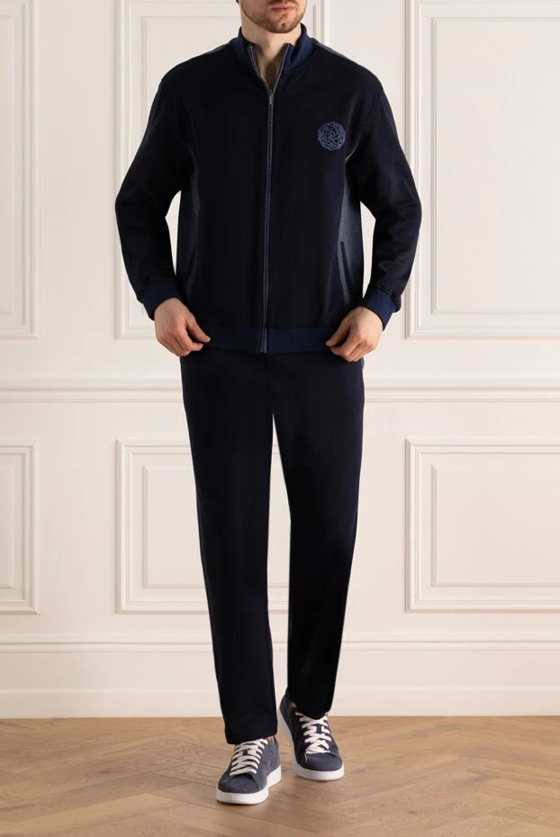 Roger Pinault man men's cotton sports suit, blue buy with prices and photos 171130 - photo 2