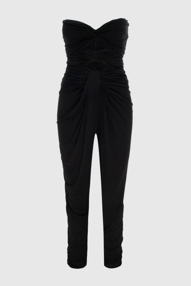 Saint Laurent black viscose jumpsuit for women 171135 - photo 1