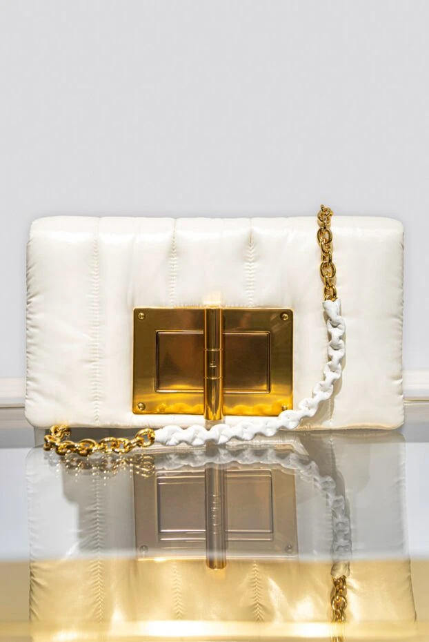 Tom Ford white women's cross-body bag with golden fittings 171147 - photo 3