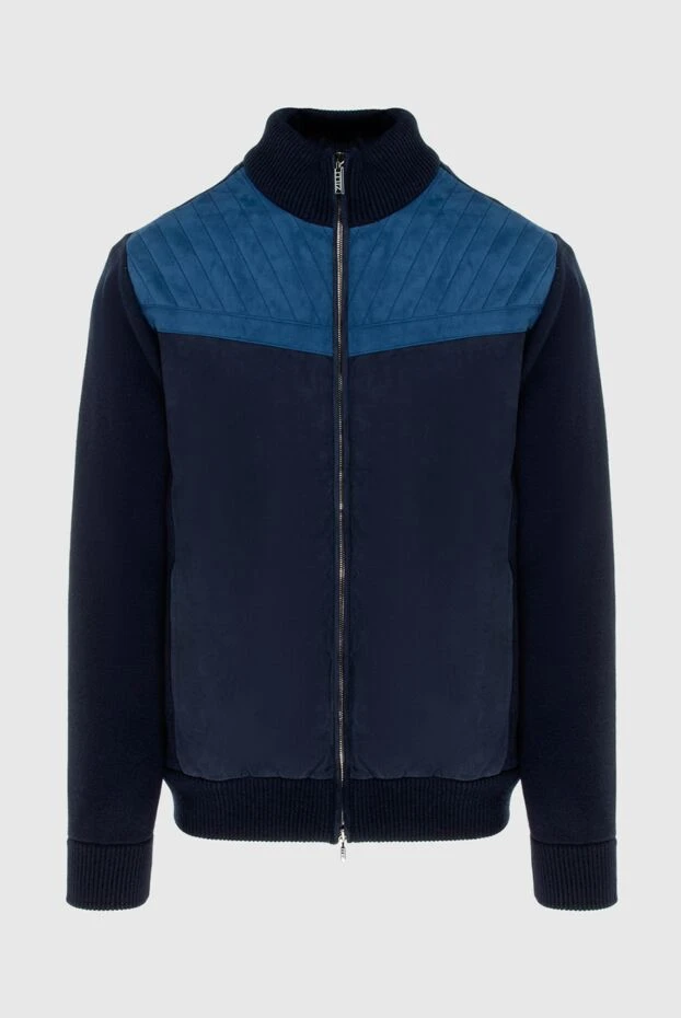 Zilli мужские куртка на меху из натуральной кожи и кашемира синяя мужская купить с ценами и фото 171170 - фото 1