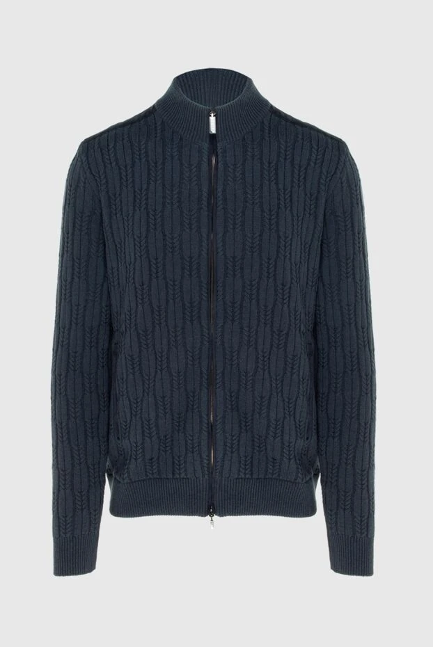 Zilli cashmere cardigan with a zipper gray for men 171174 - photo 1