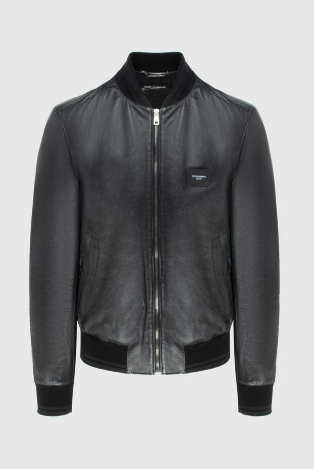 Dolce & Gabbana black leather jacket for men 171186 - photo 1