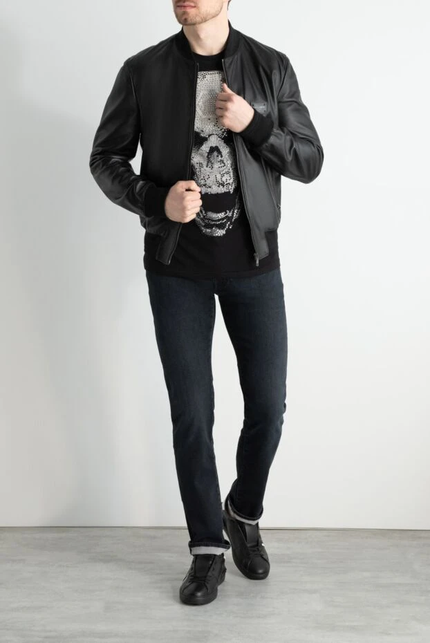 Dolce & Gabbana чоловічі куртка зі шкіри чорна чоловіча купити фото з цінами 171186 - фото 2