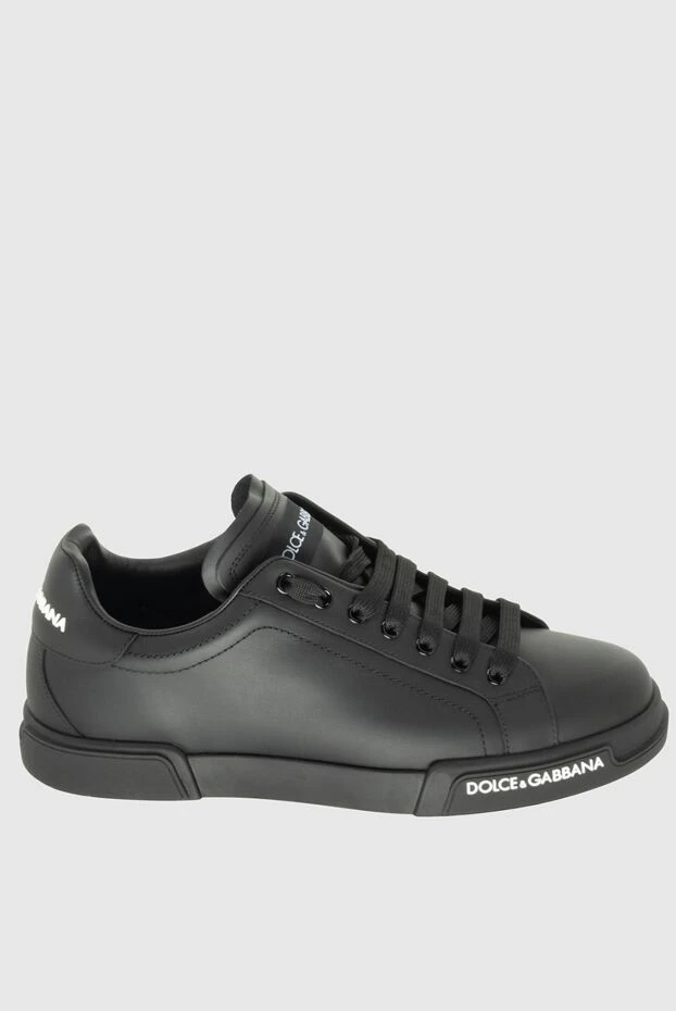 Dolce & Gabbana man black leather sneakers for men buy with prices and photos 171187 - photo 1