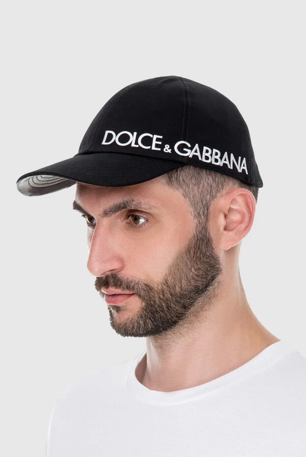 Dolce & Gabbana чоловічі кепка з бавовни та вовни чорна чоловіча купити фото з цінами 171195 - фото 2