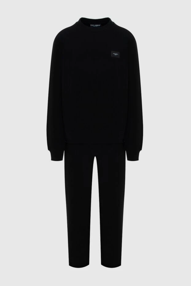 Dolce & Gabbana мужские костюм спортивный мужской из хлопка черный купить с ценами и фото 171212 - фото 1